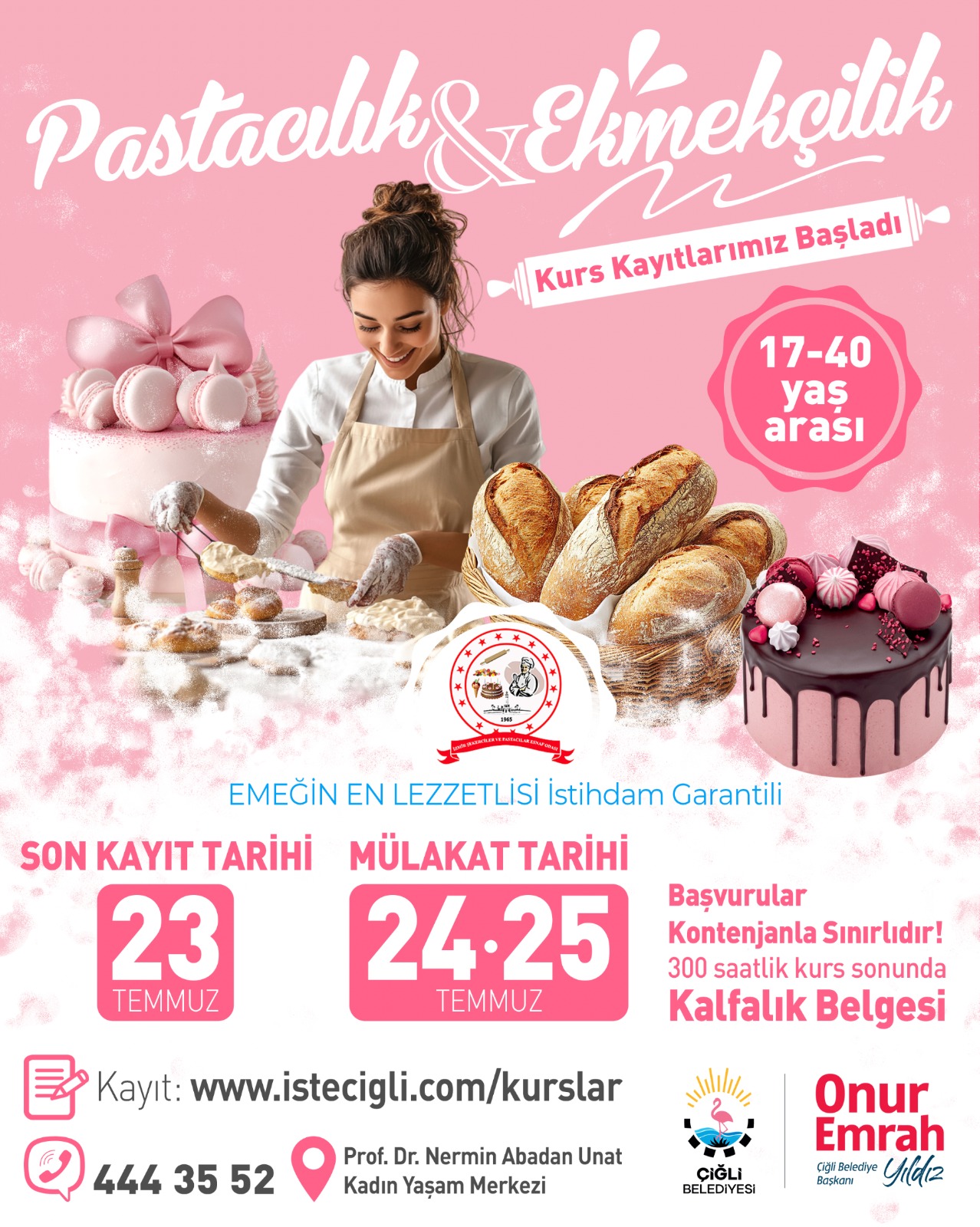 İstihdam Garantili Pastacılık ve Ekmekçilik Kursu